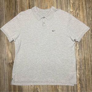 Vintage 90’s Nike Polo Silver Tag T Shirt Golf Sports Basketball 90s Gray Simple